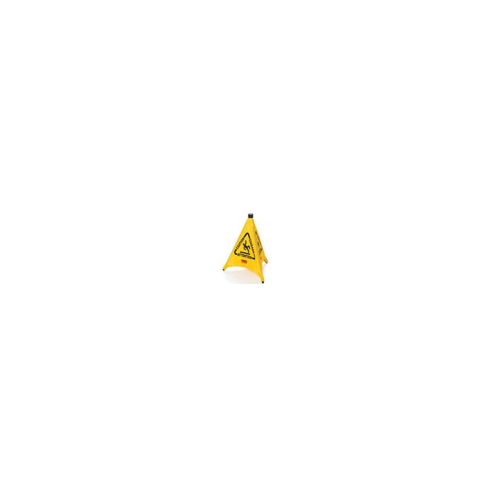 Rubbermaid 9S00 Pop-Up Safety Cone, 20" (50.8 cm) with Multi-Lingual "Caution" Imprint and Wet Floor Symbol