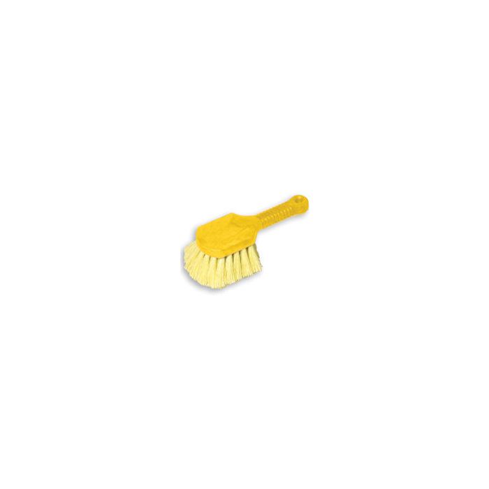 Rubbermaid 9B29 Short Plastic Handle Utility Brush, Synthetic Fill - 8" in Length - 2" Trim