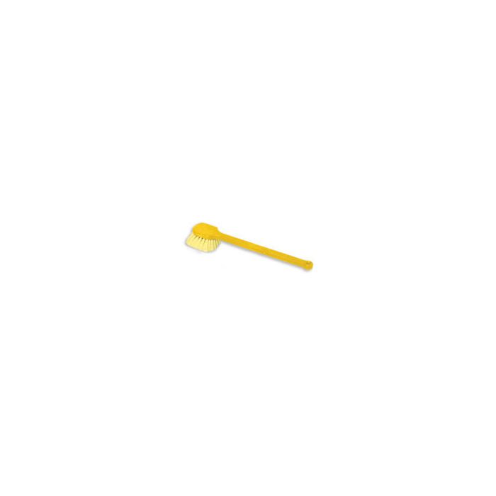 Rubbermaid 9B32 Long Plastic Handle Utility Brush, Synthetic Fill - 20" in Length - 2" Trim