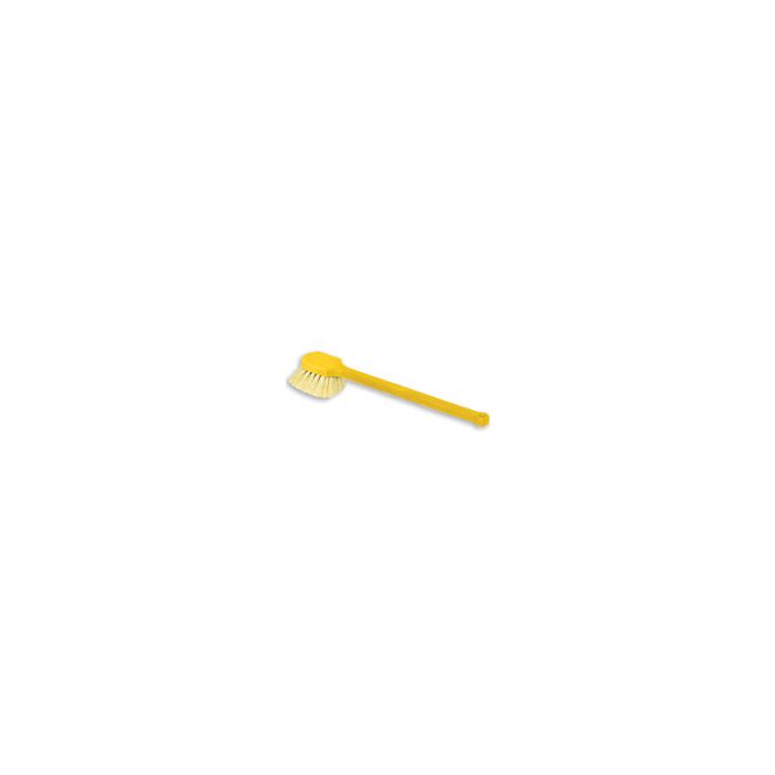 Rubbermaid 9B33 Long Plastic Handle Utility Brush, Tampico Fill - 20" in Length - 2" Trim