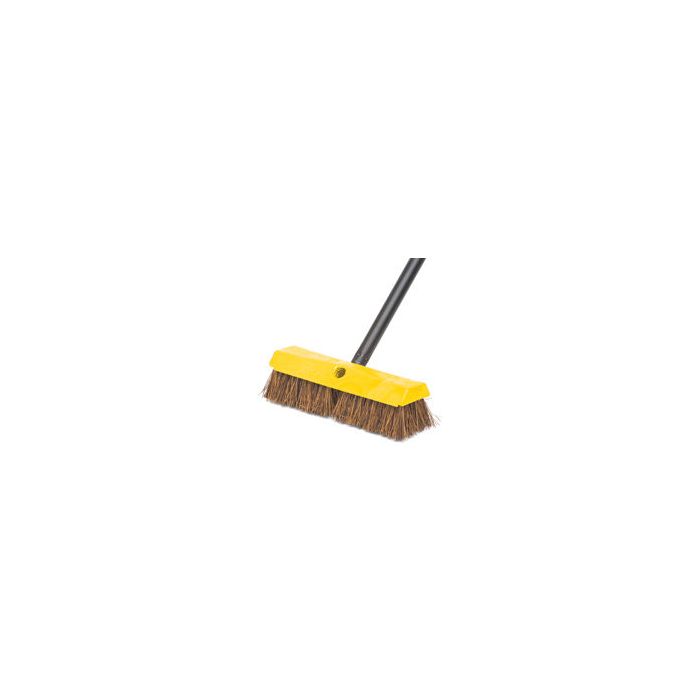 Rubbermaid 9B34 Deck Brush, Plastic Block, Palmyra Fill - 10" in Length - 2" Trim Length