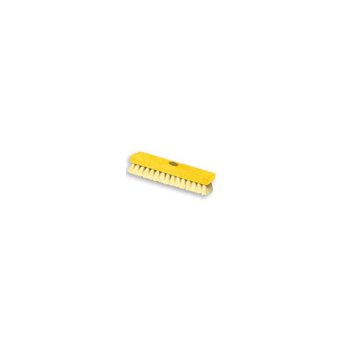 Rubbermaid 9B36 Deck Brush, Plastic Block, Polypropylene Fill - 8" in Length - 1" Trim Length