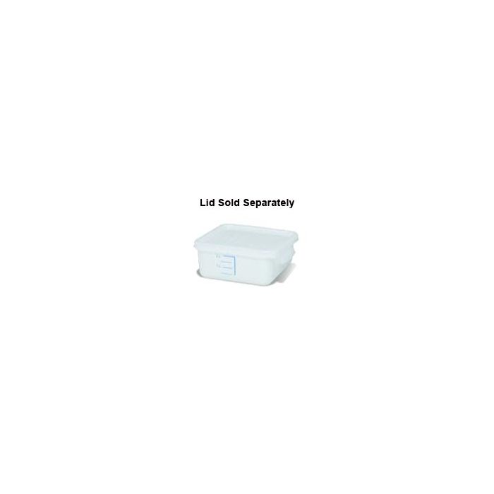 Rubbermaid 9F04 Space Saving Square Container - 8.75" L x 8.31" W x 4.75" H - 4 Qt. Capacity - White