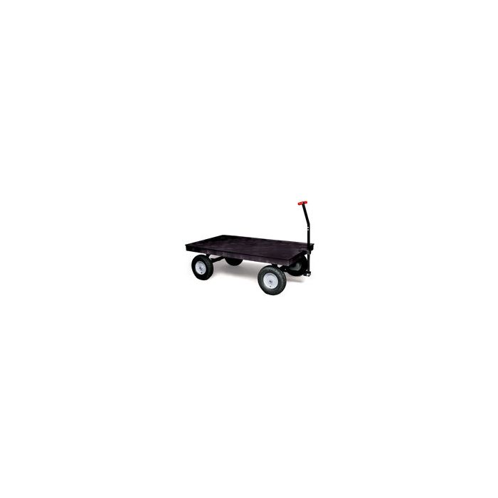 Rubbermaid 9T06 Heavy-Duty Platform Convertible Wagon with 16" Pneumatic Wheels - 70" L x 40" W - 3500 lb capacity