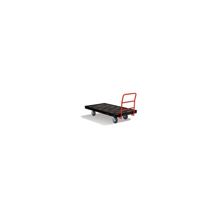 Rubbermaid 9T12 Platform Truck, Crossbar Handle, 8" Pneumatic Casters - 70" L x 40" W - 1000 lb. capacity