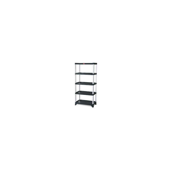 Rubbermaid 9T39 Shelving, 5-Shelf Unit - 35.13" L x 20" W x 71.38" H - 800 lb capacity