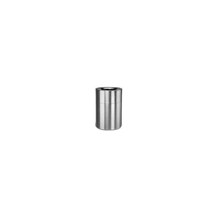 Rubbermaid AOT62SA Open Top Trash Can - 62 Gallon Capacity - 24" Dia. x 35" H - Satin Aluminum