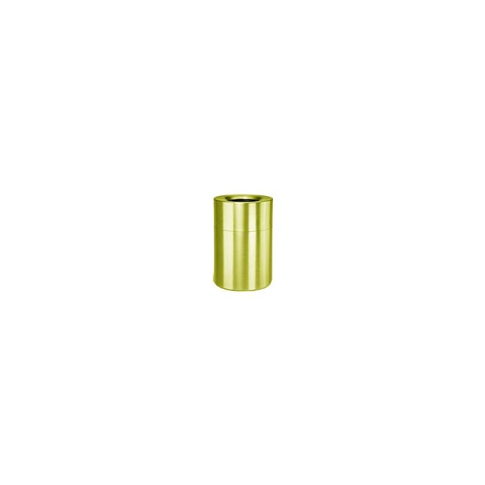 Rubbermaid AOT62SB Open Top Trash Can - 62 Gallon Capacity - 24" Dia. x 35" H - Satin Brass