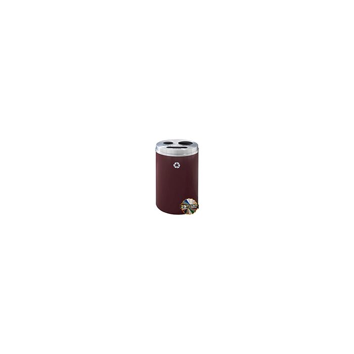 Glaro BPW20 "RecyclePro 3" Receptacle with Paper Slot and Two Round Openings - 33 Gallon Capacity - 20" Dia. x 31" H - Assorted Colors