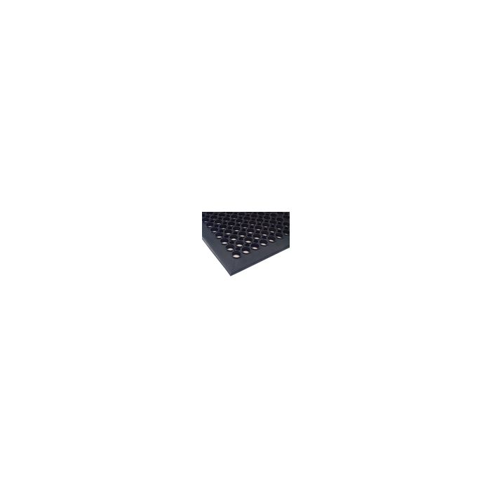 Comfort Mate 301 1/2" Indoor Anti-Fatigue Mat with Ramp Border - Black in Color