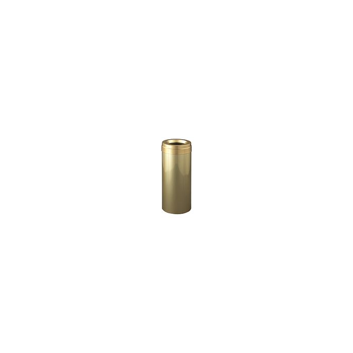 Glaro F1537GB Value Funnel Top Receptacle - 23 Gallon Capacity - 15" Dia. x 30" H - Gloss Brass