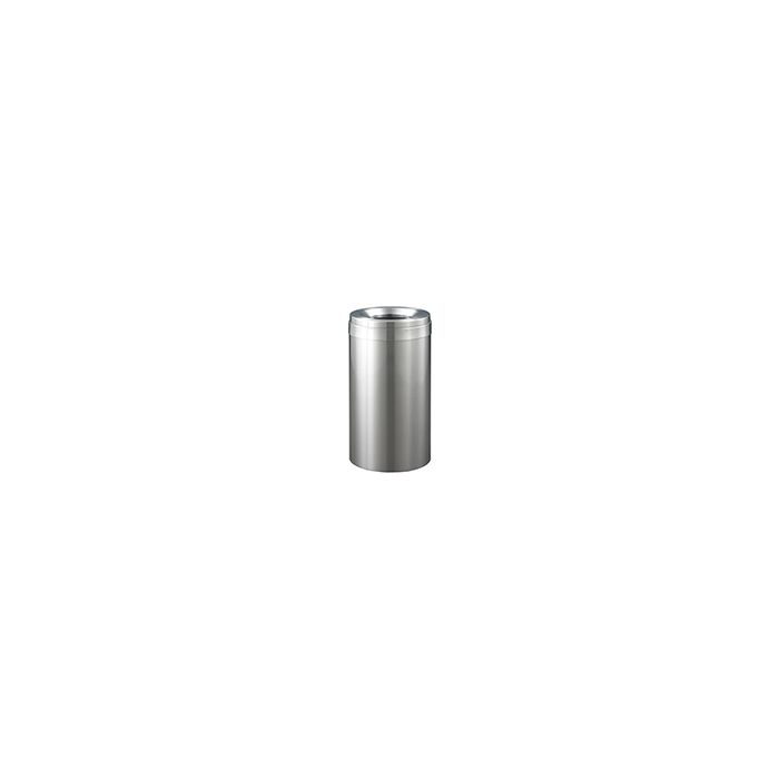 Glaro F1537SA Value Funnel Top Receptacle - 23 Gallon Capacity - 15" Dia. x 30" H - Satin Aluminum