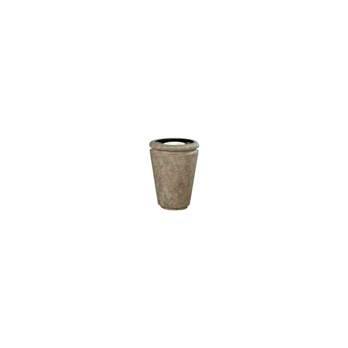 Rubbermaid / United Receptacle FGFGK1824SUBISQ Milan Collection Tuscan Fiberglass Sand-Top Ash Urn - 18" Dia. x 24" H - Bisque in color