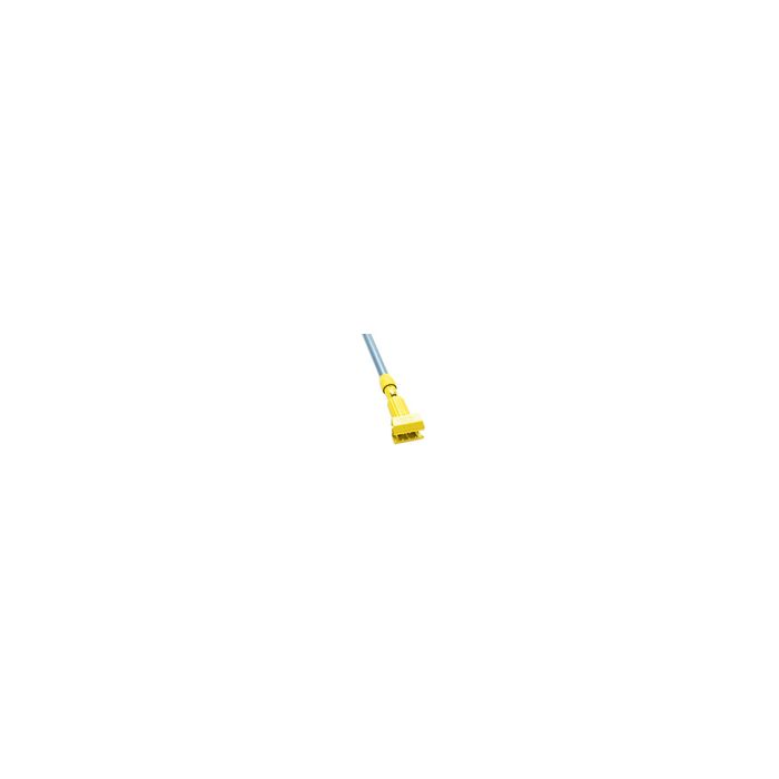 Rubbermaid H226 Gripper Clamp Style Wet Mop Handle, Plastic Yellow Head, Gray Aluminum Handle - 60" in Length