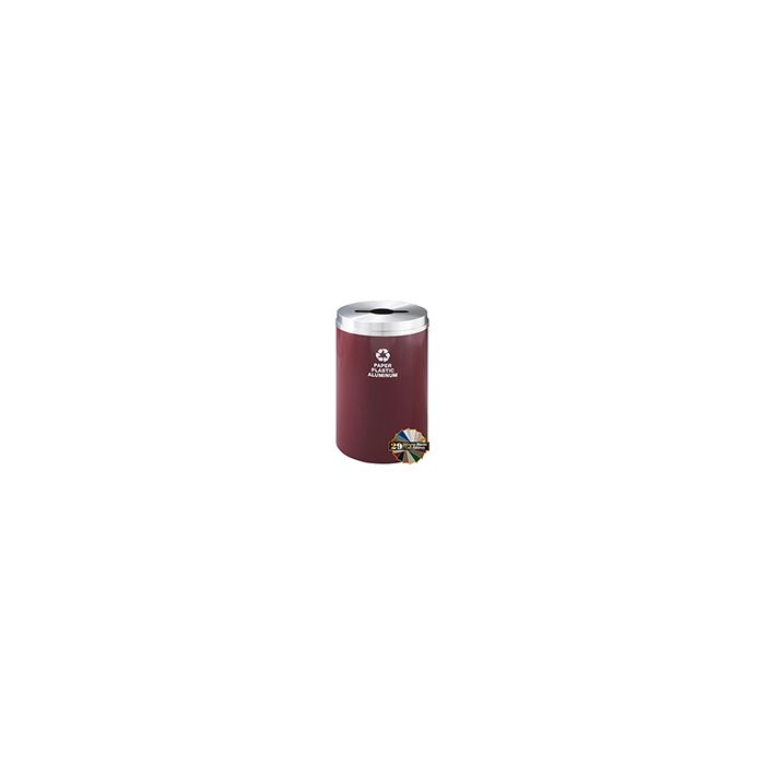 Glaro M2032 "RecyclePro 1" Receptacle with Multi-Purpose Opening - 33 Gallon Capacity - 20" Dia. x 31" H - Assorted Colors