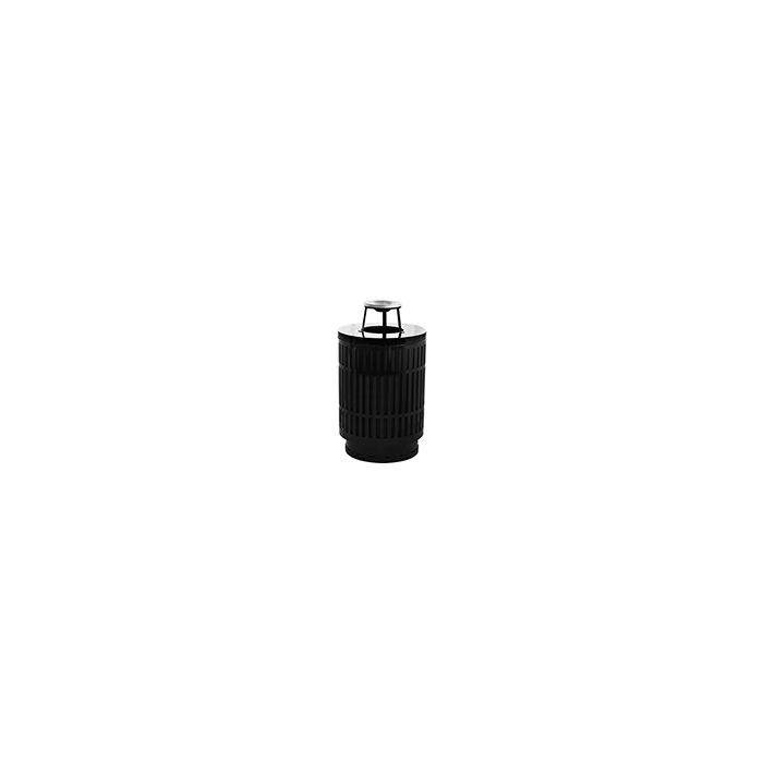 Witt Industries MAS40P-AT Mason Collection Trash Can with Ash Top Lid - 40 Gallon Capacity - 24" Dia. x 42.85" H - Your choice of color