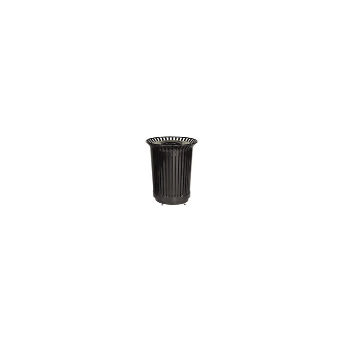 Rubbermaid MI36 Americana Series Waste Receptacle - 36 Gallon Capacity - 29" Dia. x 34" H - Disposal Opening is 11" Dia.