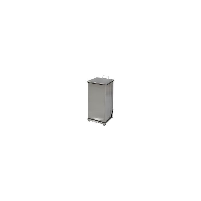 Imprezza QSO24SS Quiet Close Step On Trash Can - 24 Gallon Capacity - 17" D x 17" W x 30 5/8" H - Stainless Steel in Color