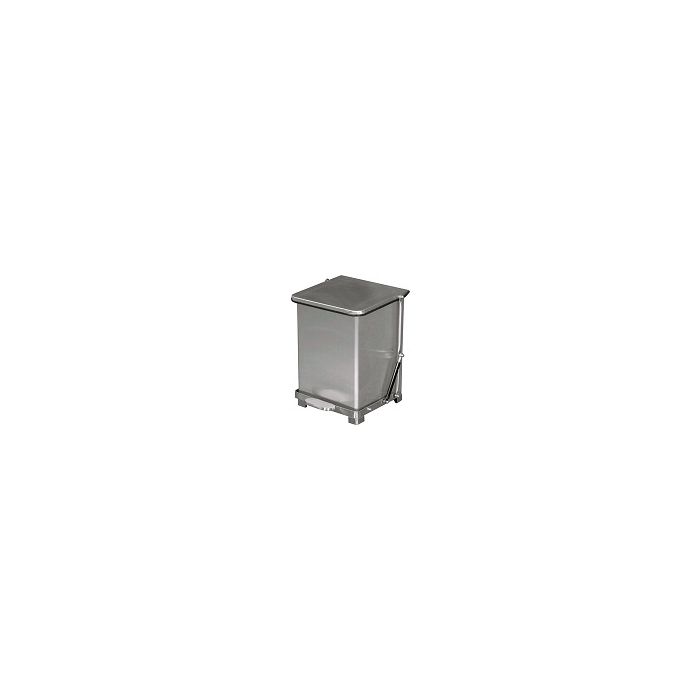 Imprezza QSO7SS Quiet Close Step On Trash Can - 7 Gallon Capacity - 12 1/4" D x 14" W x 17 1/2" H - Stainless Steel in Color