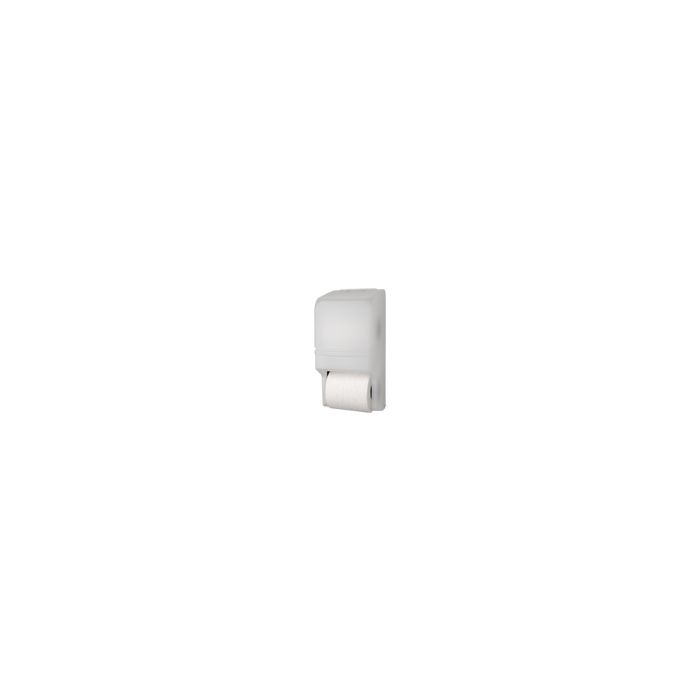 Palmer Fixture RD0025-03 Two Roll Standard Tissue Dispenser  2 lbs- White Translucent in Color