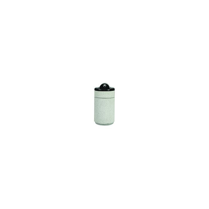 Witt Industries RLC-1424HAB Poly Lite Crete Round Hide-A-butt Ash Urn - 14" Dia. x 28" H - Graystone, Whitestone or Sandstone