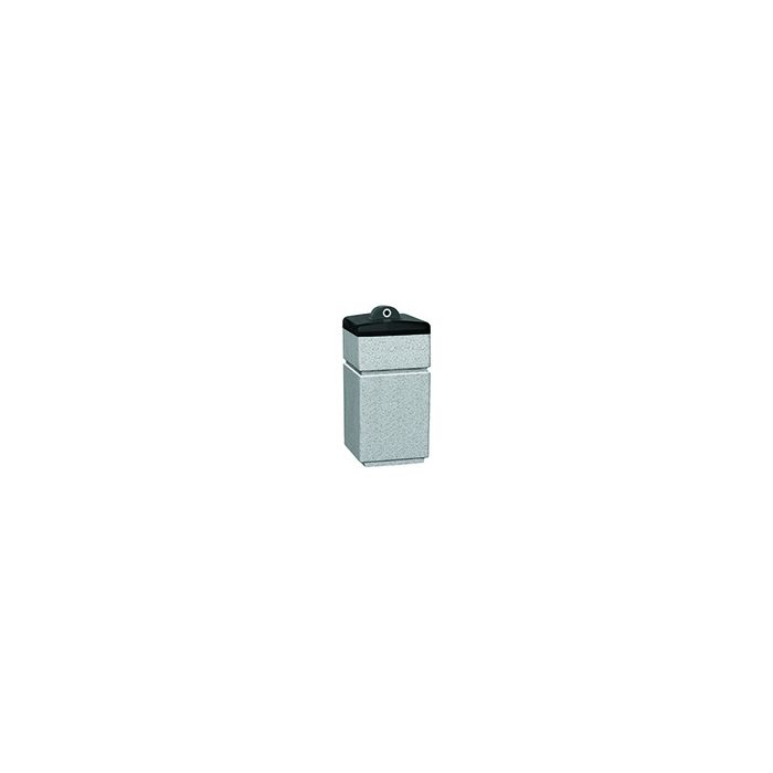 Witt Industries SLC-1424HAB Poly Lite Crete Square Hide-A-butt Ash Urn - 14" Sq. x 24" H - Graystone, Whitestone or Sandstone