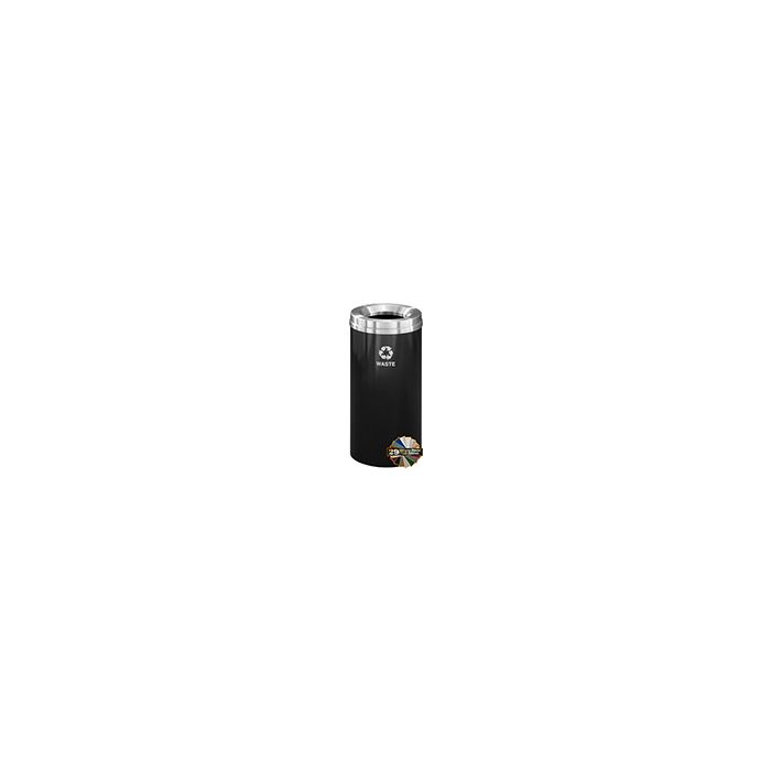 Glaro W1532 "RecyclePro 1" Receptacle with Large Round Opening - 16 Gallon Capacity - 15" Dia. x 31" H - Assorted Colors