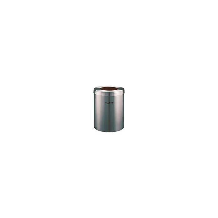 Glaro W2042SA "RecyclePro Value" Receptacle with Large Round Opening - 41 Gallon Capacity - 20" Dia. x 30" H - Satin Aluminum