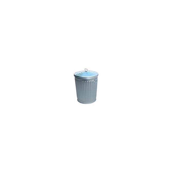 Witt Industries WMD24CL Medium Duty Galvanized Steel Trash Can and Lid - 24 Gallon Capacity - 19.5" Dia. x 25" H