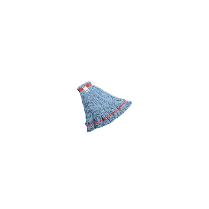 Rubbermaid A113-06 Web Foot Wet Mop - Large - Launderable - 1" Headband - Looped End