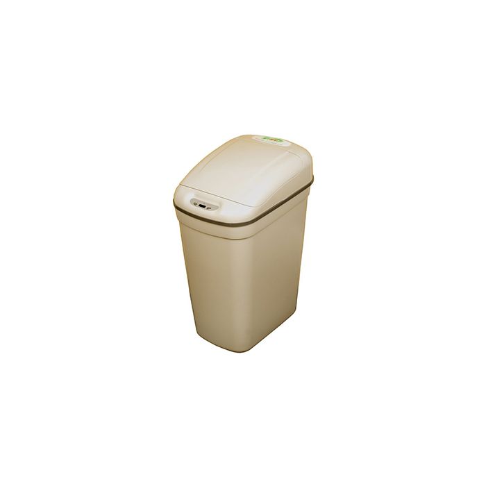 Nine Stars DZT-20-1GY Infrared Touchless Waste Receptacle - 5.2 Gallon Capacity - 14 3/5" L x 10 2/5" W x 20 1/3" H - Gray in Color