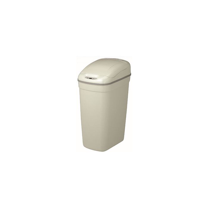 Nine Stars DZT-27-1GY Infrared Touchless Waste Receptacle - 7.1 Gallon Capacity - 14 3/5" L x 10 2/5" W x 23 1/3" H - Gray in Color