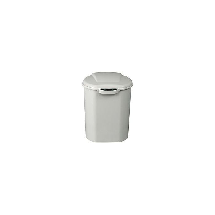 Nine Stars DZT-8-3GY Infrared Touchless Waste Receptacle - 2.1 Gallon Capacity - 12" L x 10" W x 14" H - Gray in Color