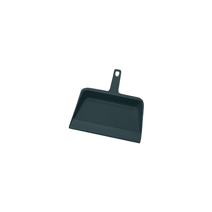 Janisan E201-P12 Flexible Plastic Dustpan 12" x 8" - Black