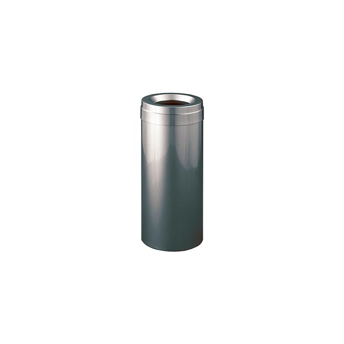 Glaro F1537GC Value Funnel Top Receptacle - 23 Gallon Capacity - 15" Dia. x 30" H - Gloss Chrome