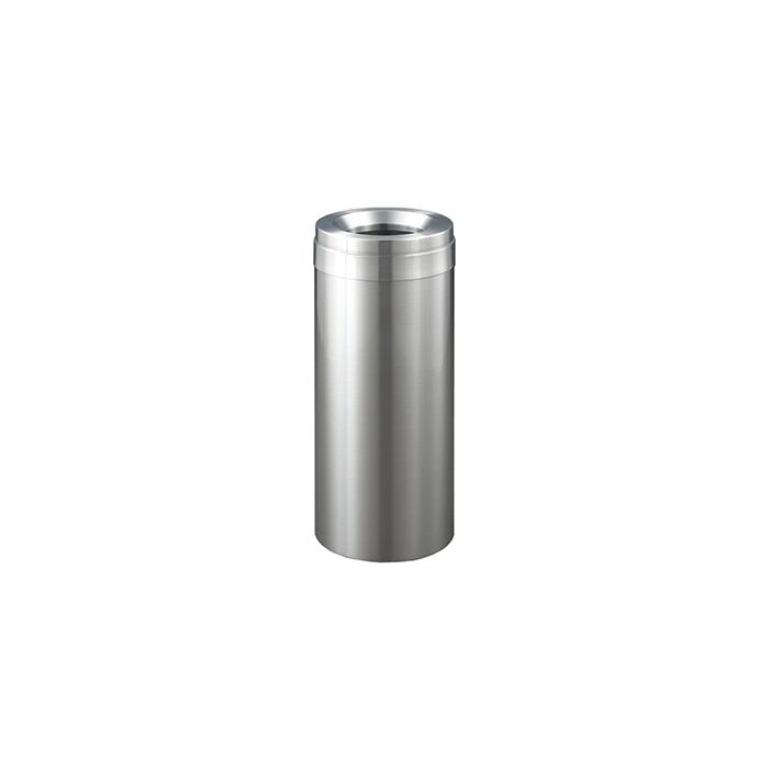 Glaro F1237SA Value Funnel Top Receptacle - 15 Gallon Capacity - 12" Dia. x 30" H - Satin Aluminum