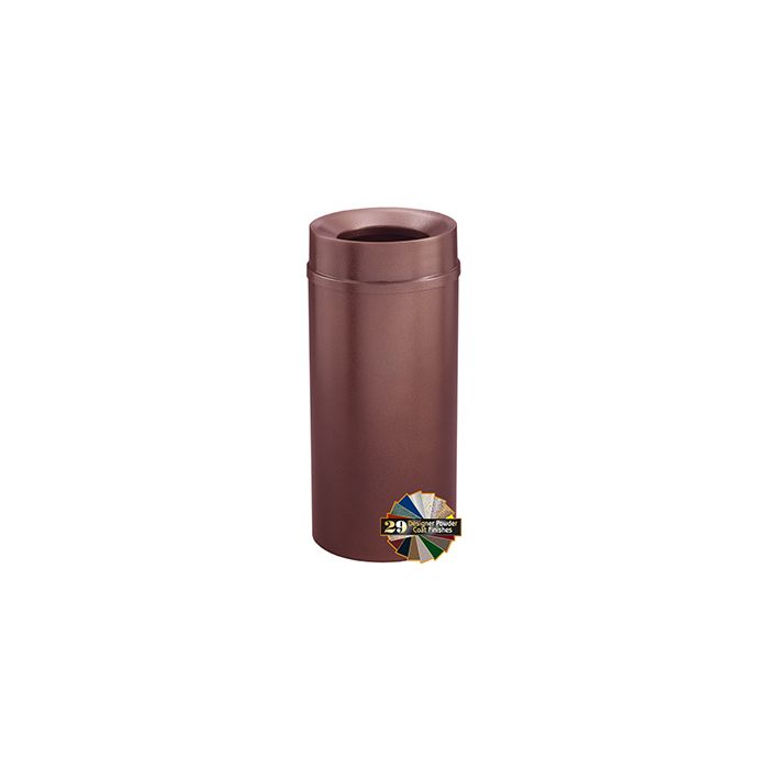 Glaro F1251 Mount Everest Funnel Top Receptacle  - 12 Gallon Capacity - 12" Dia. x 32" H - Matching Enamel Cover