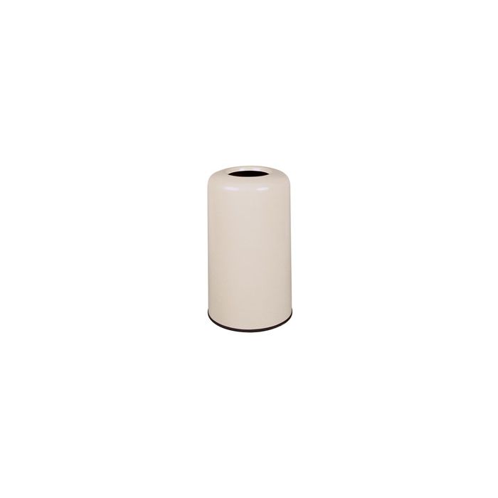 Rubbermaid / United Receptacle FG1628LO One Piece Lift-Off Fiberglass Trash Can - 15 Gallon Capacity - 16" Dia. x 28" H - 8" Dia. Disposal Opening