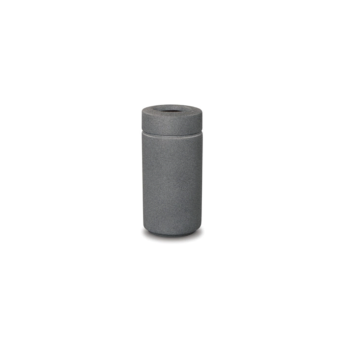 Rubbermaid / United Receptacle FGC1630T Cornerstone Series Open Top Waste Receptacle - 15 Gallon Capacity - 16" Dia. x 30" H - 8" Disposal Opening