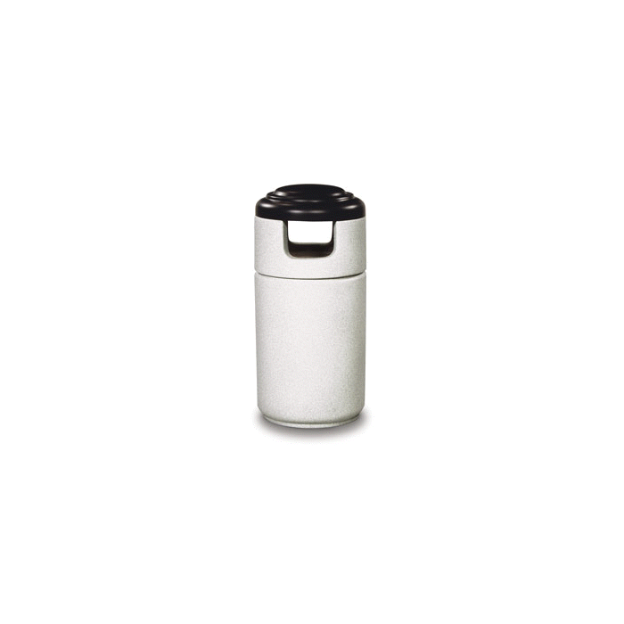 Rubbermaid / United Receptacle FGC2044 Cornerstone Series Side Disposal Waste Receptacle - 23 Gallon Capacity - 20" Dia. x 46" H - 8" W x 6.5" H Disposal Opening