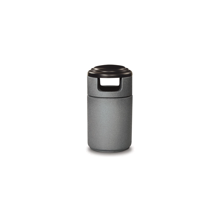 FGC2446 CornerStone Series Side Disposal Waste Receptacle - 40 Gallon Capacity - 24" Dia. x 46" H - Disposal Opening is 10.5" W x 7" H