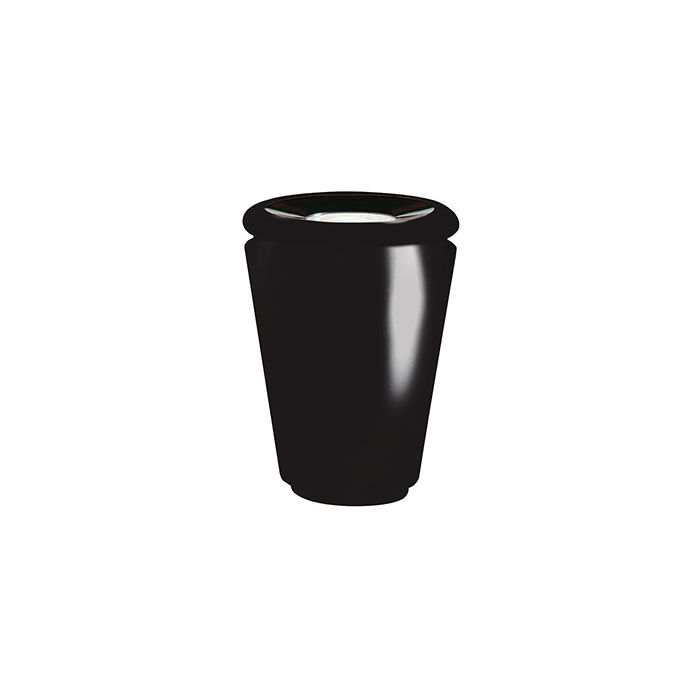 Rubbermaid / United Receptacle FGFGK1824SUBK Milan Collection Tuscan Fiberglass Sand-Top Ash Urn - 18" Dia. x 24" H - Black in color