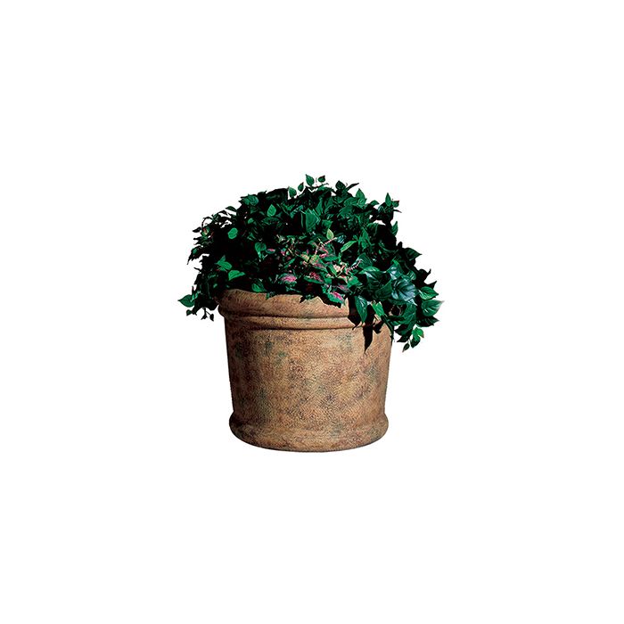 Rubbermaid / United Receptacle FGFGPF2419SAH Milan Collection Fiberglass Planter - 24" Dia. x 19" H - Sahara in color