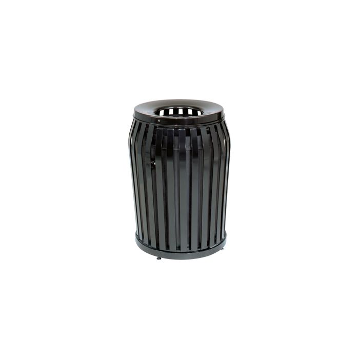 Rubbermaid MSD36 Side Door Americana Series Trash Can - 36 Gallon Capacity - 25" Dia. x 32.5" H - Disposal Opening is 11" Dia.