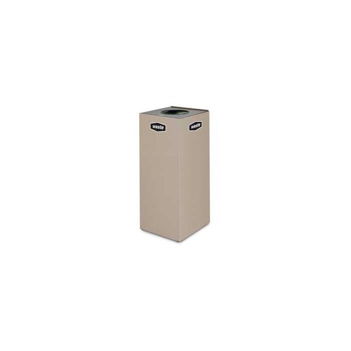 Rubbermaid / United Receptacle NC36 Collect-A-Cube Recycling Open Top Receptacle - 34.5 Gallon Capacity - 15.75" Sq. x 36" H