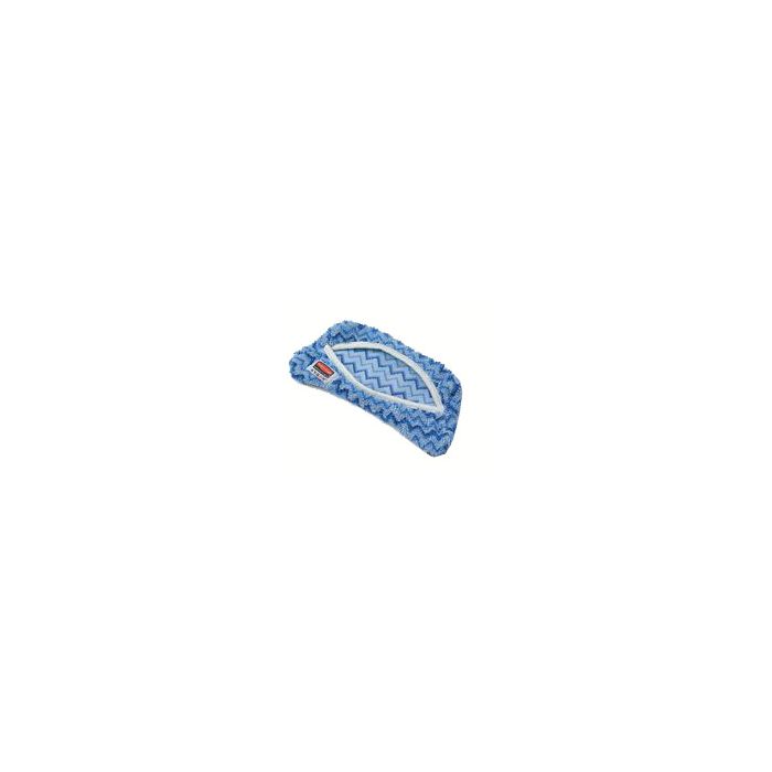 Rubbermaid Q891 HYGEN Microfiber Flexi Frame Damp Mop Refill - 8.3" L x 8.3" W x 0.3" H - Blue in Color