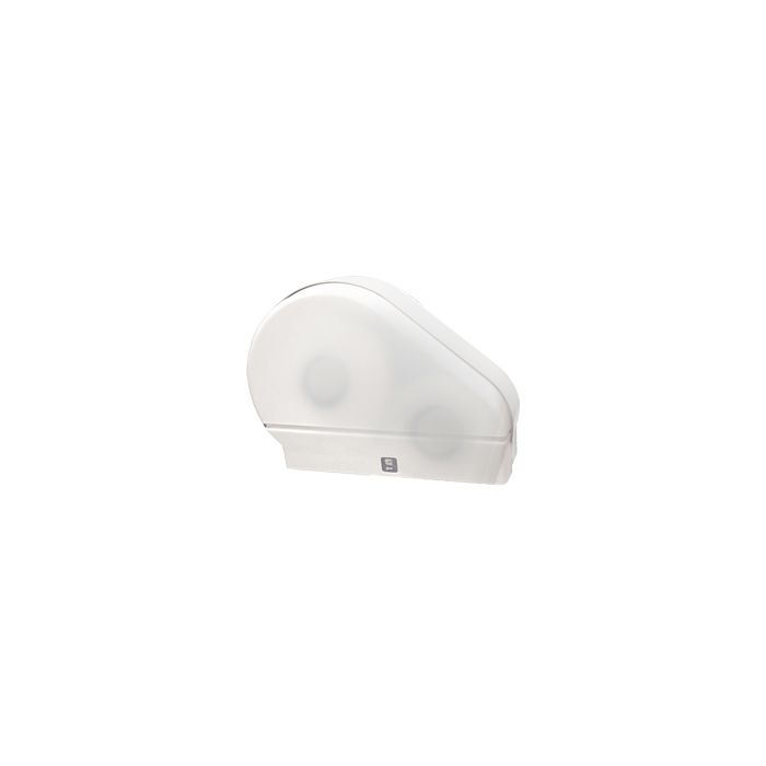 Palmer Fixture RD0024-03F 9" Jumbo Tissue Dispenser with 2 1/4" Stub & 3 3/8" Adaptors 3lbs - White Translucent in Color