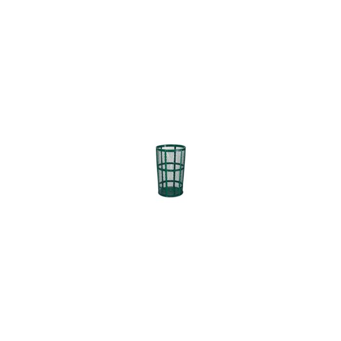 Rubbermaid / United Receptacle SBR52E Powder Coated Steel Mesh Street Basket - 48 Gallon Capacity - 24" Top Dia. x 33" H