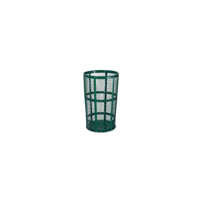 Rubbermaid / United Receptacle SBR52E Powder Coated Steel Mesh Street Basket - 48 Gallon Capacity - 24" Top Dia. x 33" H