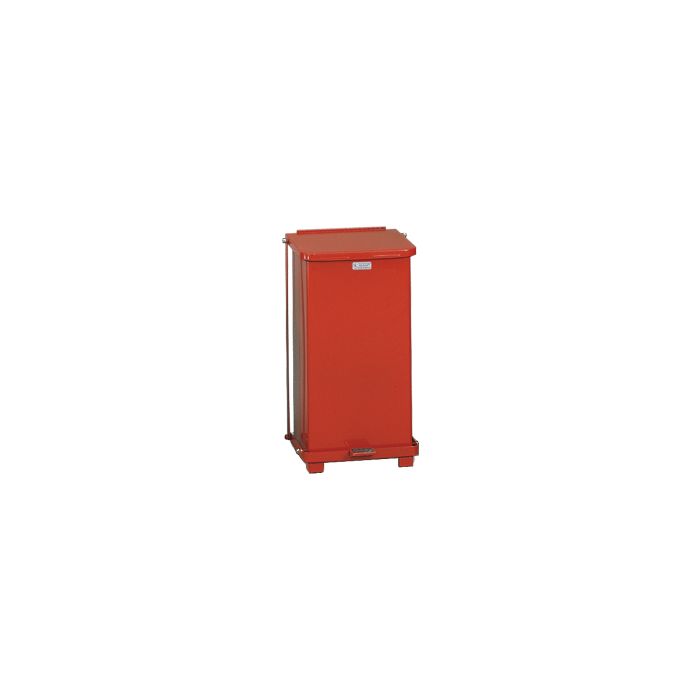 Rubbermaid / United Receptacle ST12E Square Step Can - 12 Galllon Capacity - 12" Sq. x 23" H - Red or White